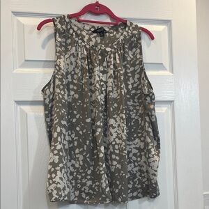 Simply Vera Vera Wang Sleeveless Top - Brown and Cream